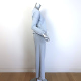 Lisa Yang Cashmere Crewneck Sweater & Wide Leg Pants Set Dusty Blue Size 0