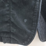 AllSaints Survey Double Layered Leather Blazer Black Size Medium