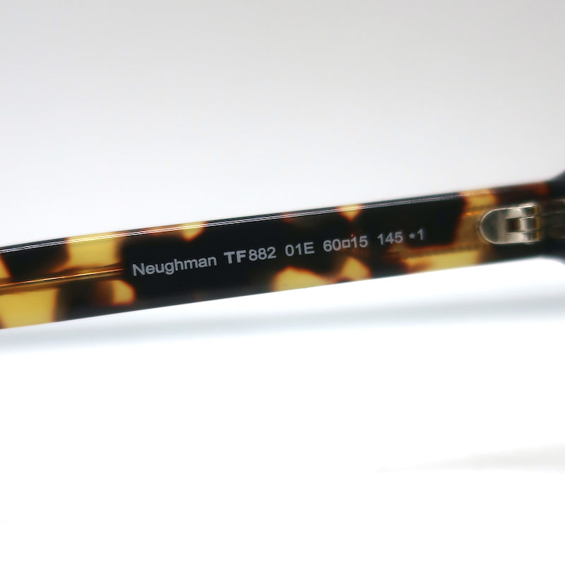 Tom Ford Neughman Aviator Sunglasses Black &amp; Tortoise TF882 01E