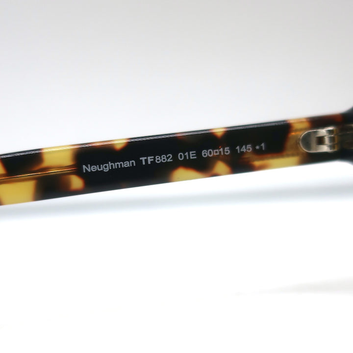Tom Ford Neughman Aviator Sunglasses Black &amp; Tortoise TF882 01E