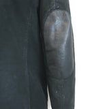 AllSaints Survey Double Layered Leather Blazer Black Size Medium