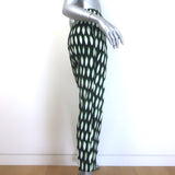 Dries Van Noten Len Lye Palmira Tapered Pants Black Printed Crepe Size 36
