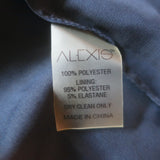 Alexis Nizarra Polka Dot Midi Dress Navy Size Small