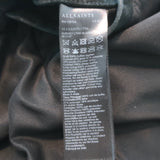 AllSaints Survey Double Layered Leather Blazer Black Size Medium