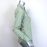 Polo Ralph Lauren Striped Slim Fit Button Down Shirt Green/Pink/Yellow Size 2