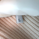 Moncler maglione tricot cardigan down puffer in ivory wool-blend, pre-owned luxury piece