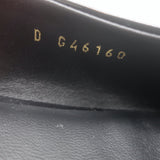 Chanel Heart CC Pointed Toe Slingback Flats Black Patent Leather Size 37.5 NEW