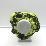 Louis Vuitton Monogram Confidential Chouchou Scrunchie Neon Green/Black Silk