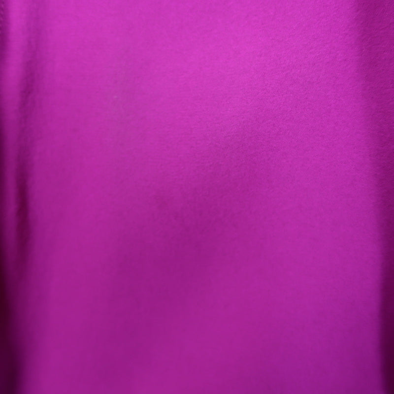 Nina Ricci Ruffle Blouse Magenta Silk Size 38 Sleeveless Top
