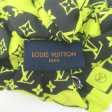 Louis Vuitton Monogram Confidential Chouchou Scrunchie Neon Green/Black Silk