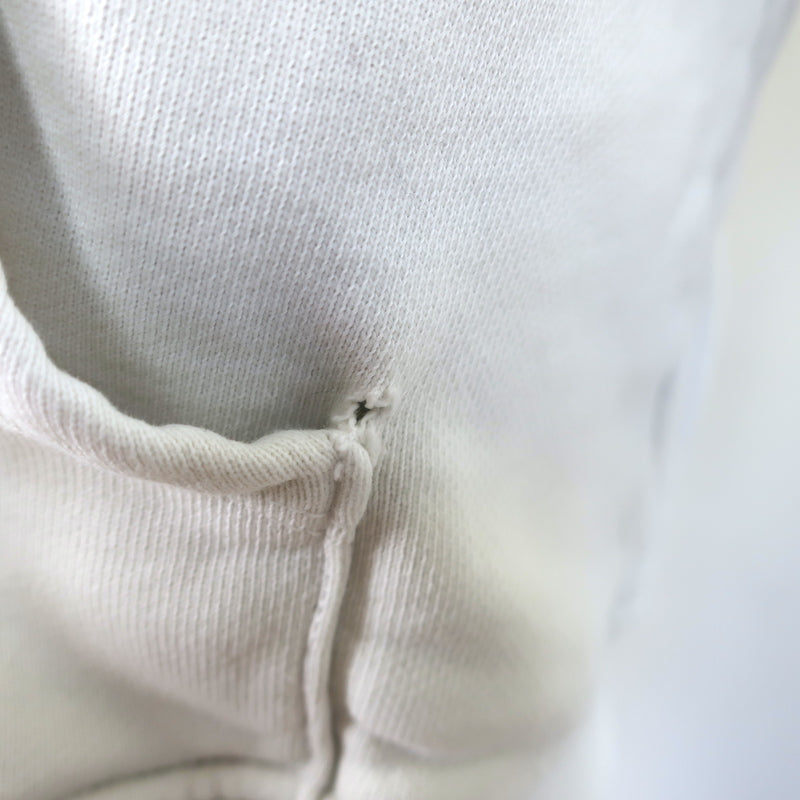 Solid &amp; Striped x RE/DONE Malibu Zip-Up Hoodie Sweatshirt Dirty White Size Small