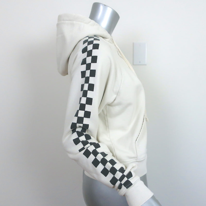 Solid &amp; Striped x RE/DONE Malibu Zip-Up Hoodie Sweatshirt Dirty White Size Small