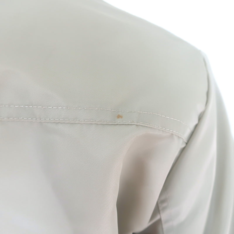 IRO Arley Cropped Ruched Bomber Jacket Light Gray Size 34