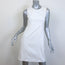 Belstaff Sleeveless Mini Dress White Stretch Cotton Size 40