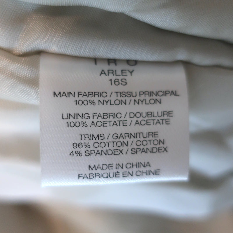 IRO Arley Cropped Ruched Bomber Jacket Light Gray Size 34