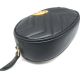 Gucci GG Marmont Belt Bag Black Matelasse Leather Size 34 NEW