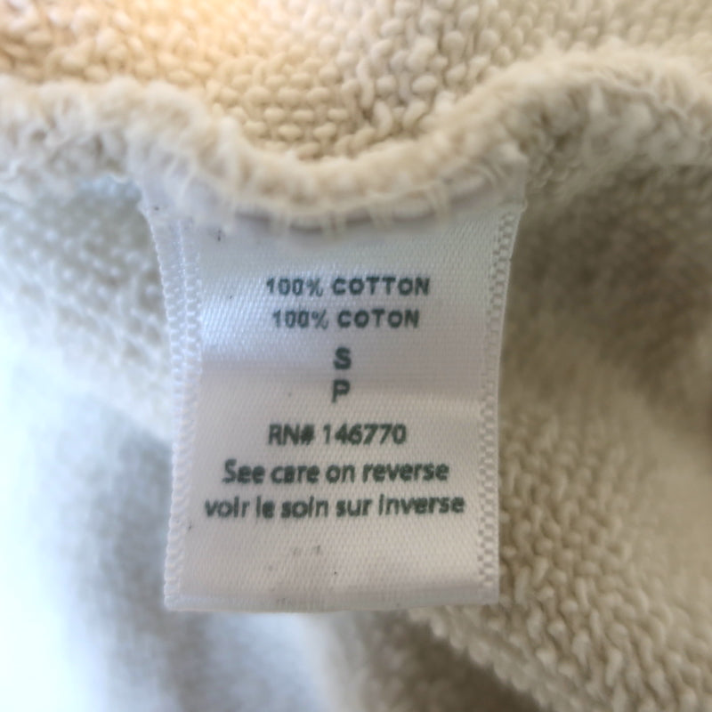 Solid &amp; Striped x RE/DONE Malibu Zip-Up Hoodie Sweatshirt Dirty White Size Small