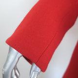 McQ Alexander McQueen double-breasted coat in red wool-cashmere, pre-owned luxury piece with authentic designer details