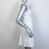 Belstaff Sleeveless Mini Dress White Stretch Cotton Size 40