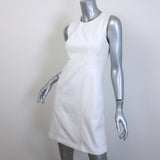 Belstaff Sleeveless Mini Dress White Stretch Cotton Size 40