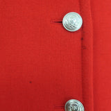 McQ Alexander McQueen double-breasted red wool-cashmere coat, pre-owned authentic luxury with minor wear