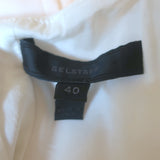 Belstaff Sleeveless Mini Dress White Stretch Cotton Size 40