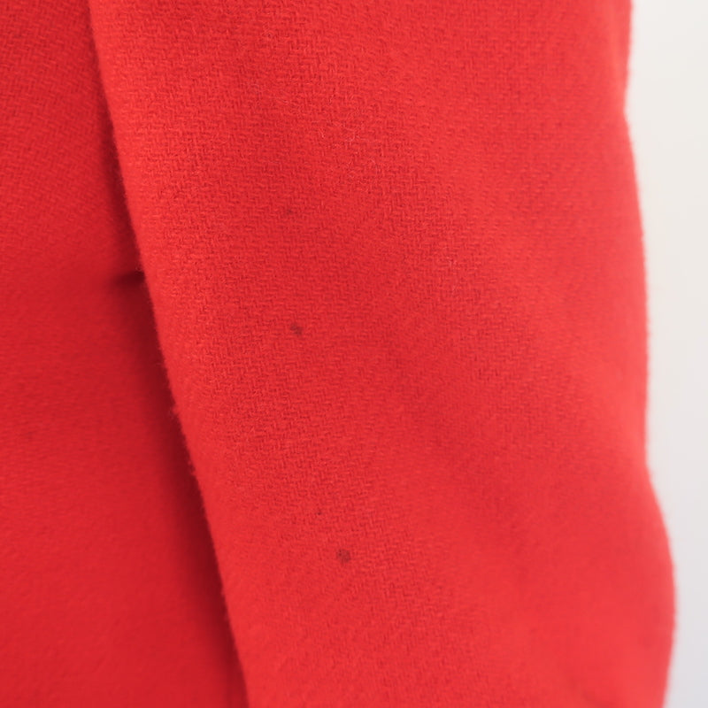 McQ Alexander McQueen double-breasted red wool-cashmere coat, authentic pre-owned luxury piece