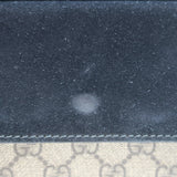 Gucci GG Supreme Mini Dionysus Shoulder Bag Beige Canvas & Black Suede Crossbody