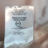 McQ Alexander McQueen double-breasted red wool-cashmere coat, authentic pre-owned luxury piece, size 42