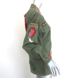 Madeworn Rolling Stones Army Jacket Military Green Cotton Size Extra Small