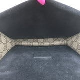 Gucci GG Supreme Mini Dionysus Shoulder Bag Beige Canvas & Black Suede Crossbody