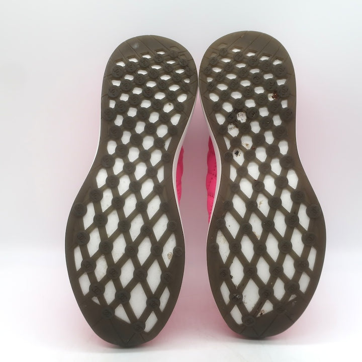 Chanel Quilted Knit Low Top Sneakers Hot Pink Size 37.5