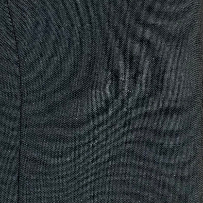Oscar de la Renta Sweetheart Midi Dress Black Stretch Wool Size 8