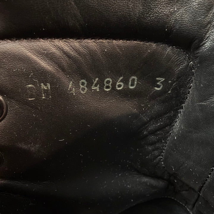 Saint Laurent William Double-Laced Combat Boots Black Leather Size 37