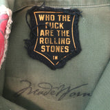 Madeworn Rolling Stones Army Jacket Military Green Cotton Size Extra Small