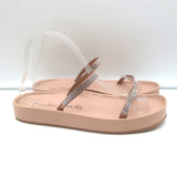 Pedro Garcia Alania Crystal-Embellished Slide Sandals Rose Blush Leather Size 38