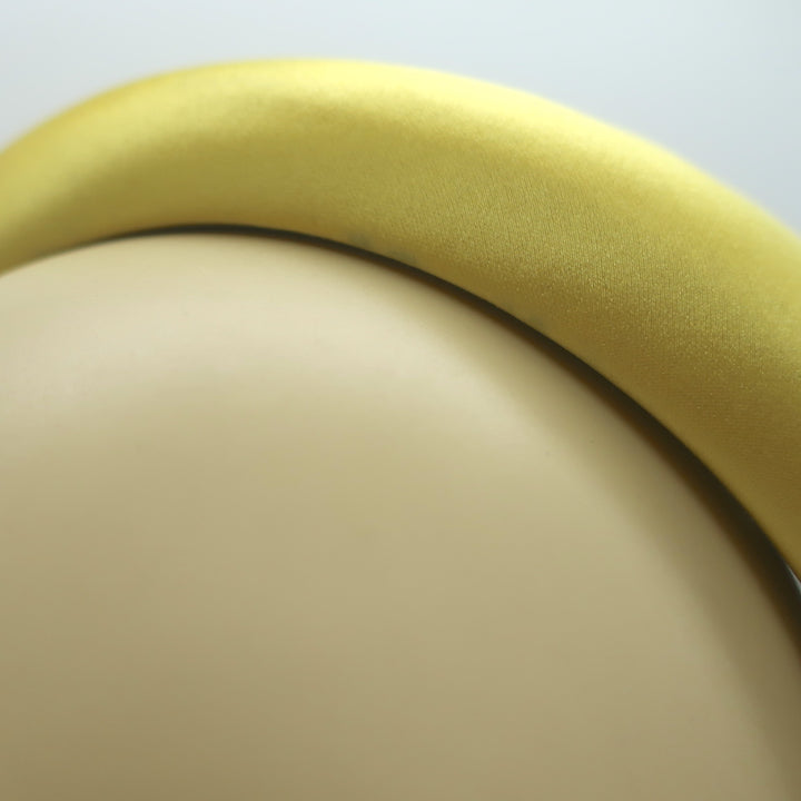 Prada Wide Headband Yellow Satin