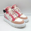 Christian Dior D-Player Sneakers White Quilted Nylon & Pink Patent Size 38