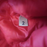 Moncler Liane packable down puffer vest in fuchsia, pre-owned and gently worn luxury outerwear