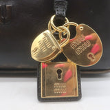 Miu Miu Beau Small Shoulder Bag Coffee Distressed Leather NEW