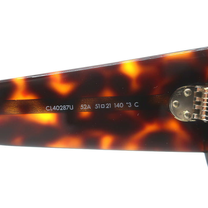 Celine Bold 3 Dots Rectangular 51MM Sunglasses Tortoiseshell CL40287U 52A