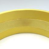 Prada Wide Headband Yellow Satin