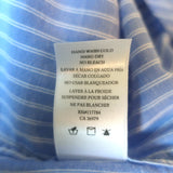 Rails Lizzi Ruffled Button-Up Shirt Blue & White Stripe Size Medium NEW