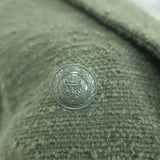 L'Agence Brooke Double-Breasted Cropped Tweed Blazer Dark Moss Size 00