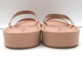 Pedro Garcia Alania Crystal-Embellished Slide Sandals Rose Blush Leather Size 38