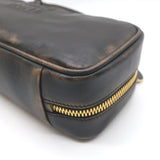 Miu Miu Beau Small Shoulder Bag Coffee Distressed Leather NEW