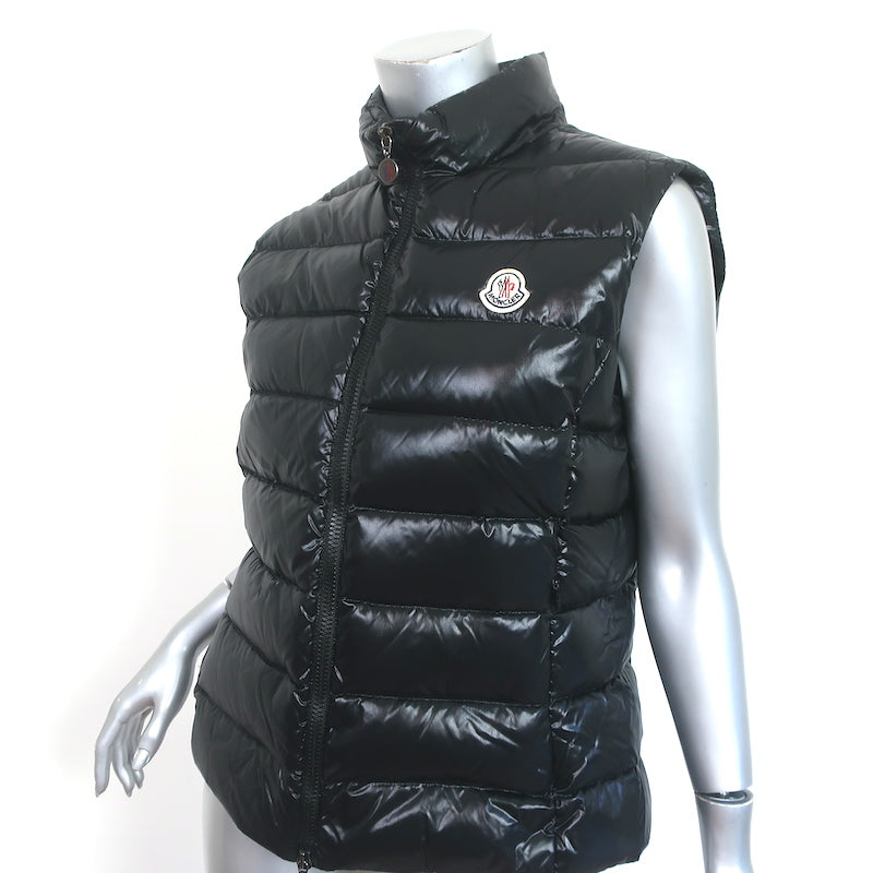 Moncler Ghany Down Puffer Vest Black Size 4