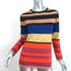 Dries Van Noten Striped Metallic Knit Top Gold/Multicolor Size Extra Small