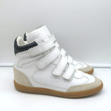 Isabel Marant Bilsy High Top Sneakers White Leather Size 38 NEW