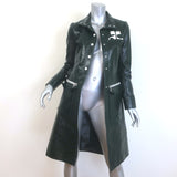 Courreges Re-Edition Vinyl Trench Coat Forest Green Size 36